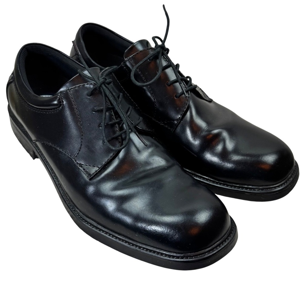 Nunn Bush Dress Shoes‎ Mens Size 11.5M Black Leather Comfort Gel Lace Up